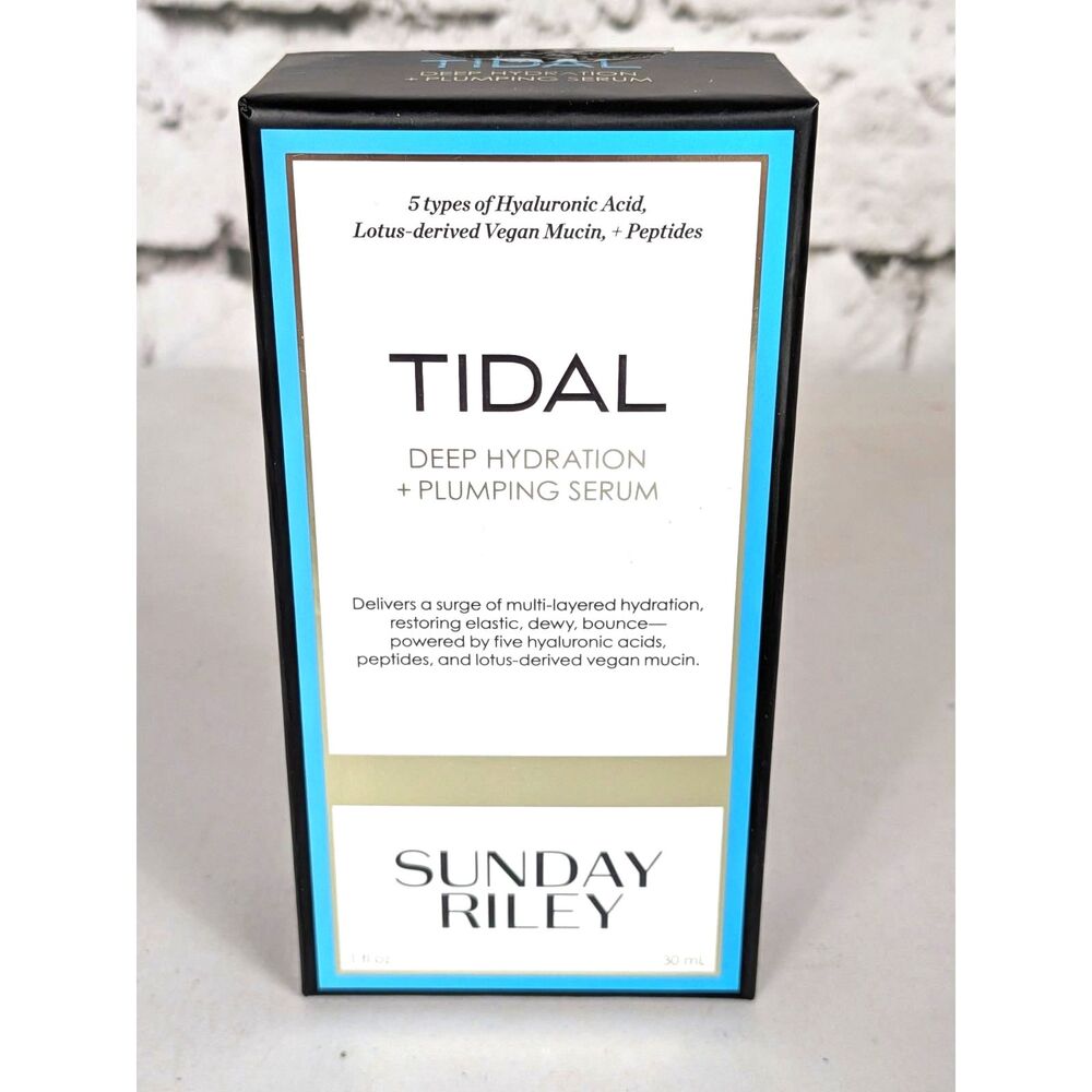 SUNDAY RILEY Tidal Deep Hydration + Plumping Serum Full Size MSRP $89 NIB